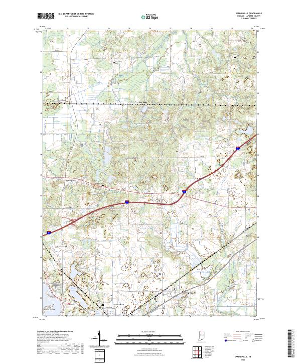 Springville, IN — USGS 7.5-minute topo (2022)