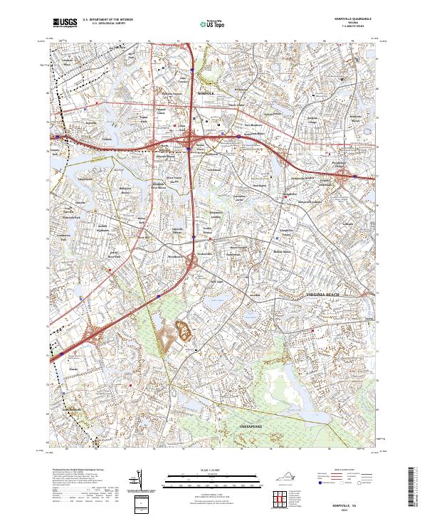 Kempsville, VA — USGS 7.5-minute topo (2023)