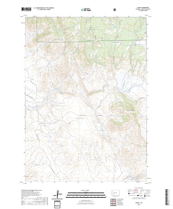 Leckie, WY — USGS 7.5-minute topo (2023)