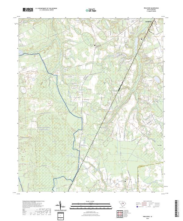 Privateer, SC — USGS 7.5-minute topo (2024)