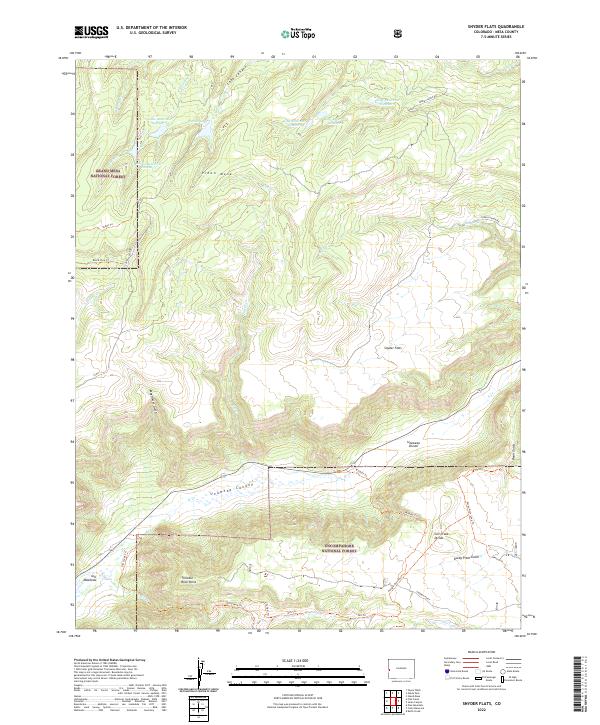 Snyder Flats, CO — USGS 7.5-minute topo (2022)