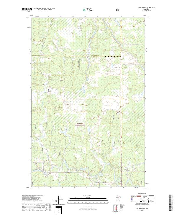 Wildwood SE, MN — USGS 7.5-minute topo (2022)