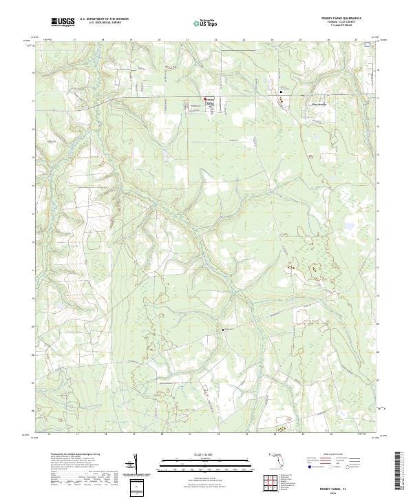 Penney Farms, FL — USGS 7.5-minute topo (2024)