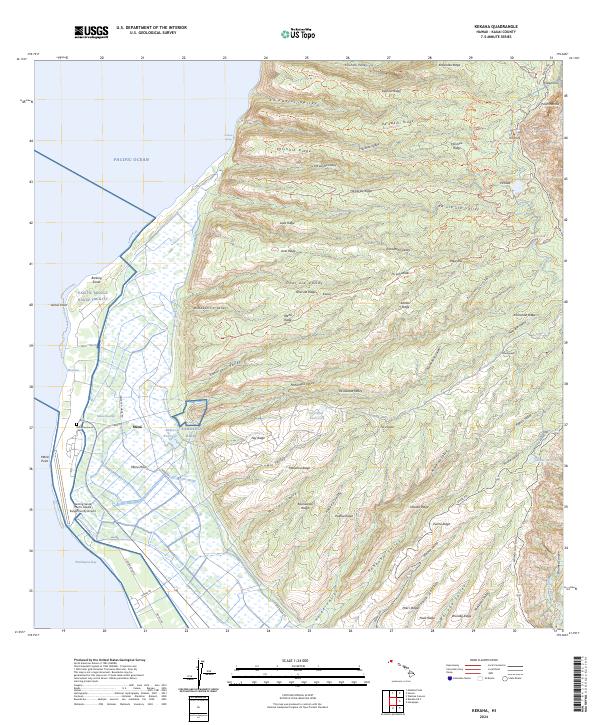Kekaha, HI — USGS 7.5-minute topo (2024)