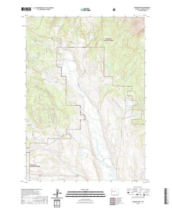 Esmond Park, WY — USGS 7.5-minute topo (2021)