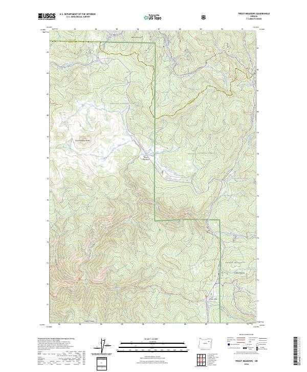 Trout Meadows, OR — USGS 7.5-minute topo (2024)