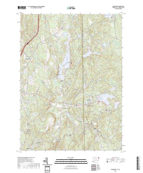 Thompson, CT-RI — USGS 7.5-minute topo (2024)