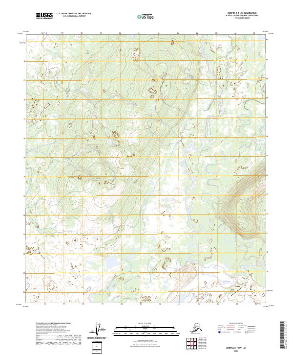 Medfra B-1 NW, AK — USGS 7.5-minute topo (2024)