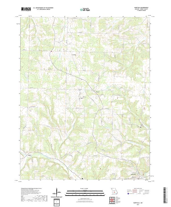 Hartville, MO — USGS 7.5-minute topo (2021)
