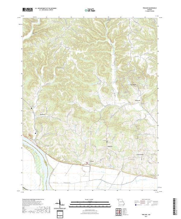 Treloar, MO — USGS 7.5-minute topo (2021)