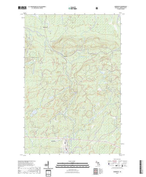 Marenisco, MI — USGS 7.5-minute topo (2023)