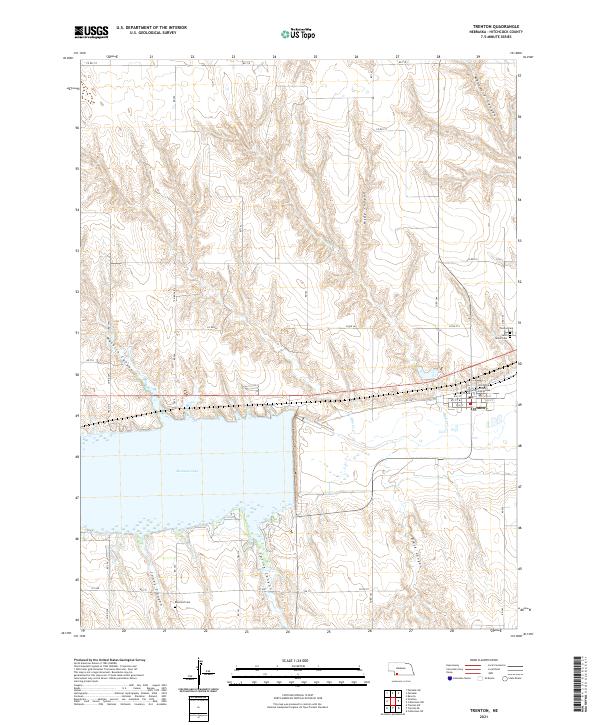 Trenton, NE — USGS 7.5-minute topo (2021)