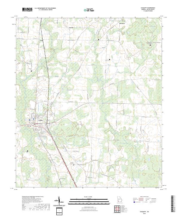 Colquitt, GA — USGS 7.5-minute topo (2024)
