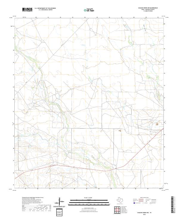 Chacon Creek NW, TX — USGS 7.5-minute topo (2022)