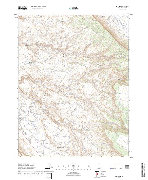 Rill Creek, UT — USGS 7.5-minute topo (2023)