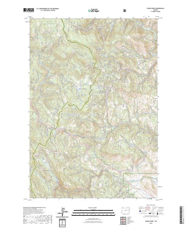Pogue Point, OR — USGS 7.5-minute topo (2024)