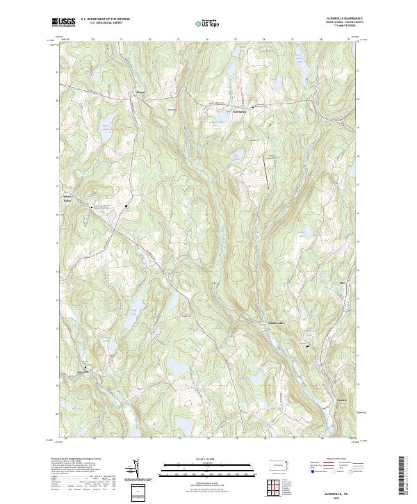 Aldenville, PA — USGS 7.5-minute topo (2023)
