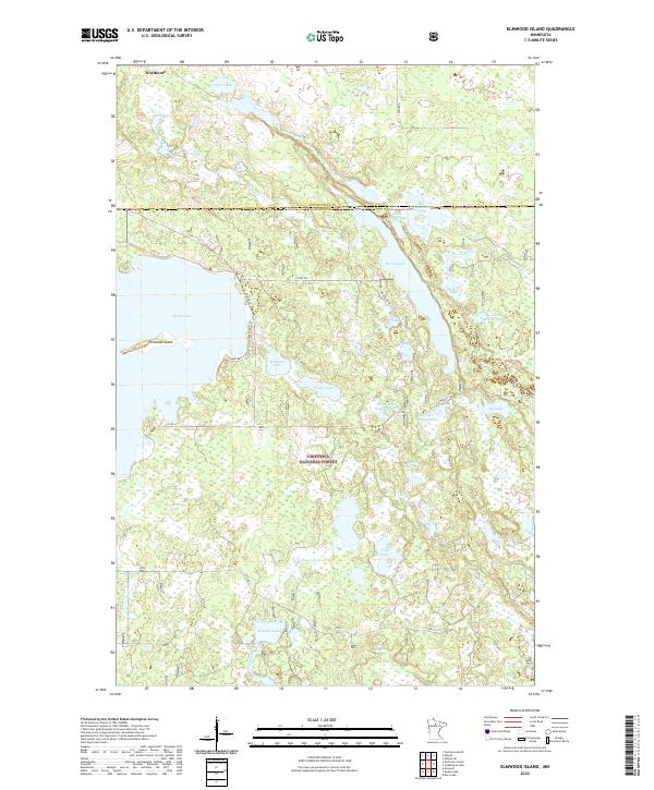 Elmwood Island, MN — USGS 7.5-minute topo (2022)