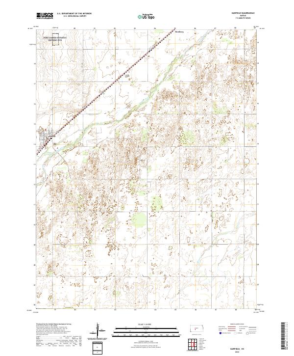 Garfield, KS — USGS 7.5-minute topo (2022)