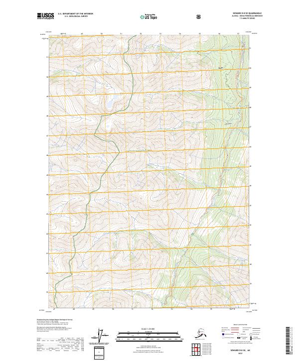 Seward D-8 SE, AK — USGS 7.5-minute topo (2023)