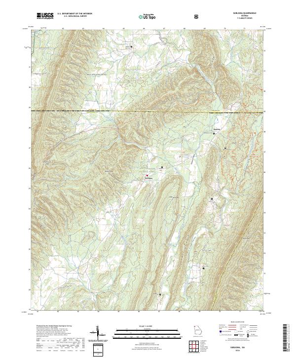 Subligna, GA — USGS 7.5-minute topo (2024)