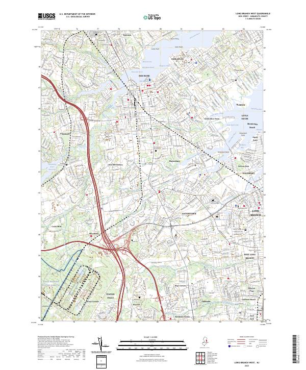 Long Branch West, NJ — USGS 7.5-minute topo (2023)