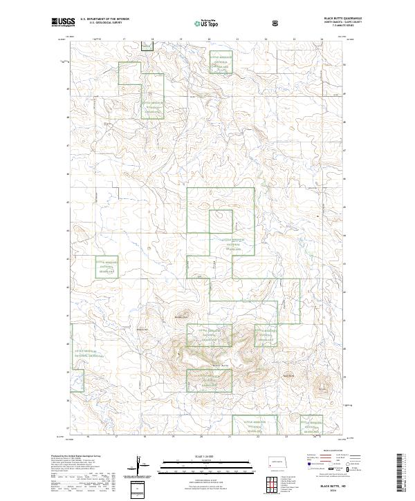 Black Butte, ND — USGS 7.5-minute topo (2024)