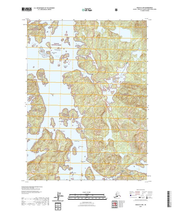 Craig D-4 NW, AK — USGS 7.5-minute topo (2021)