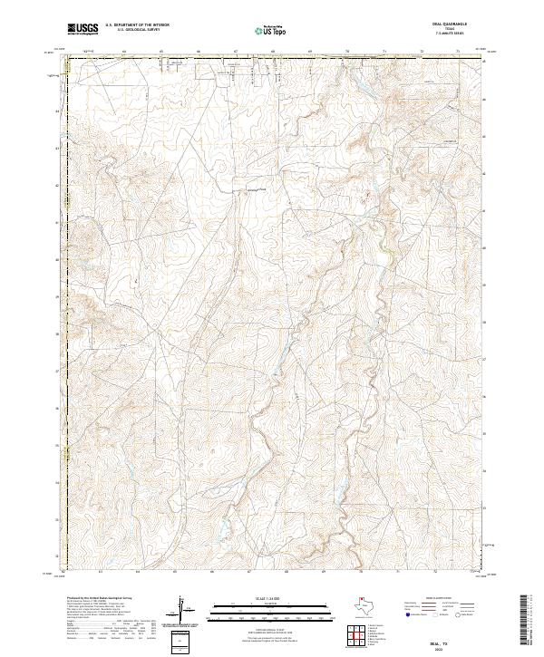 Deal, TX — USGS 7.5-minute topo (2022)
