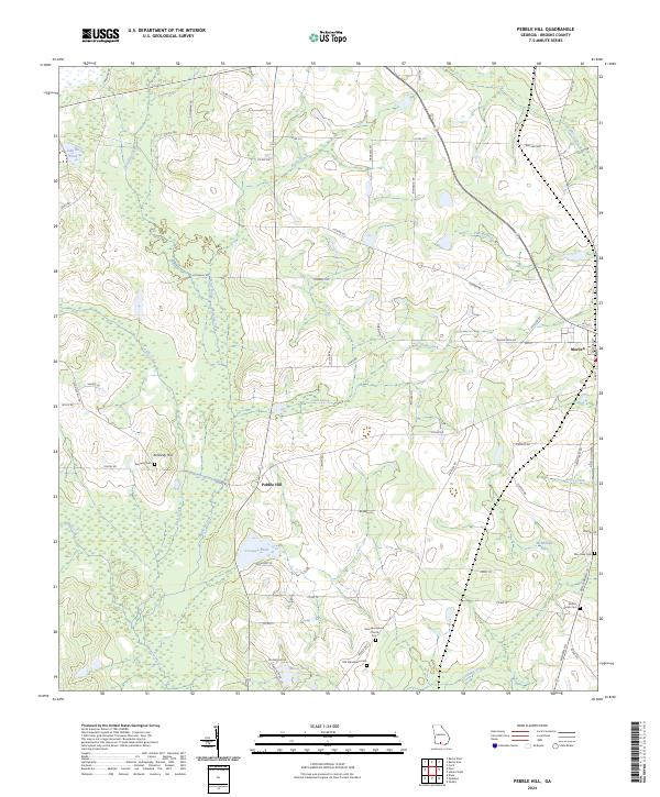 Pebble Hill, GA — USGS 7.5-minute topo (2024)