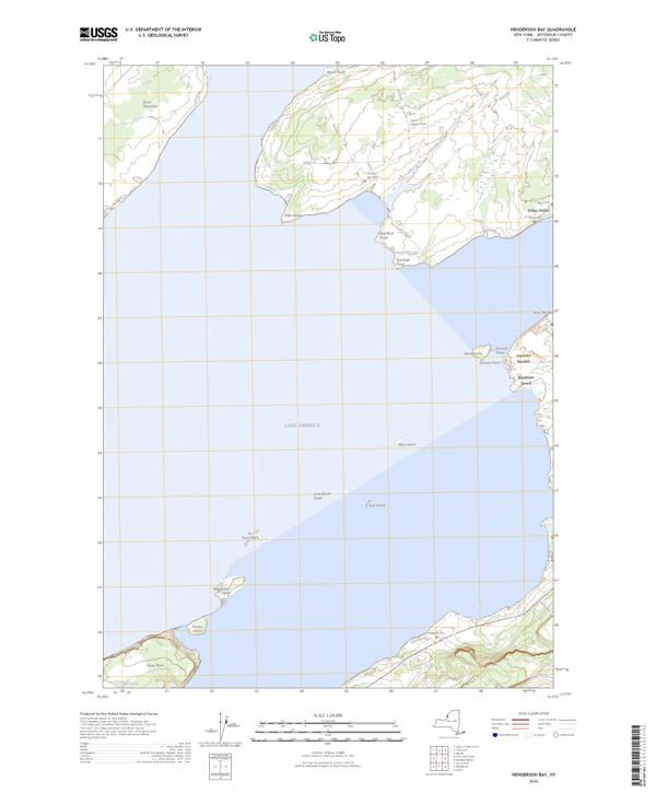 Henderson Bay, NY — USGS 7.5-minute topo (2026)
