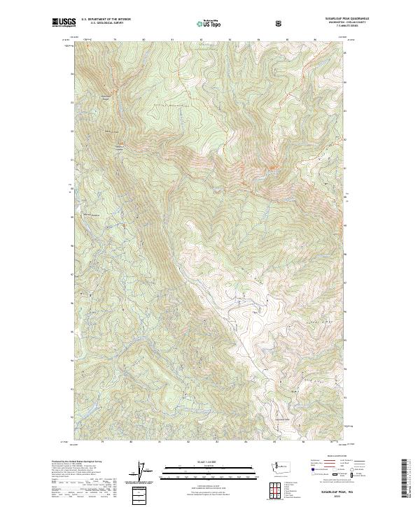 Sugarloaf Peak, WA — USGS 7.5-minute topo (2023)