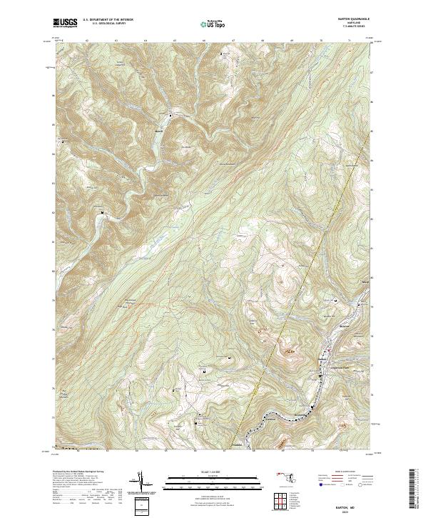 Barton, MD — USGS 7.5-minute topo (2023)