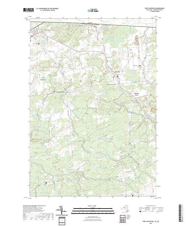 Fort Covington, NY-QC — USGS 7.5-minute topo (2023)