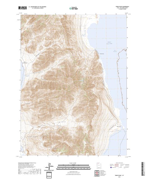 Pokes Point, UT — USGS 7.5-minute topo (2023)