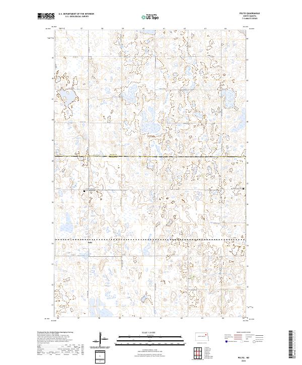 Pelto, ND — USGS 7.5-minute topo (2024)