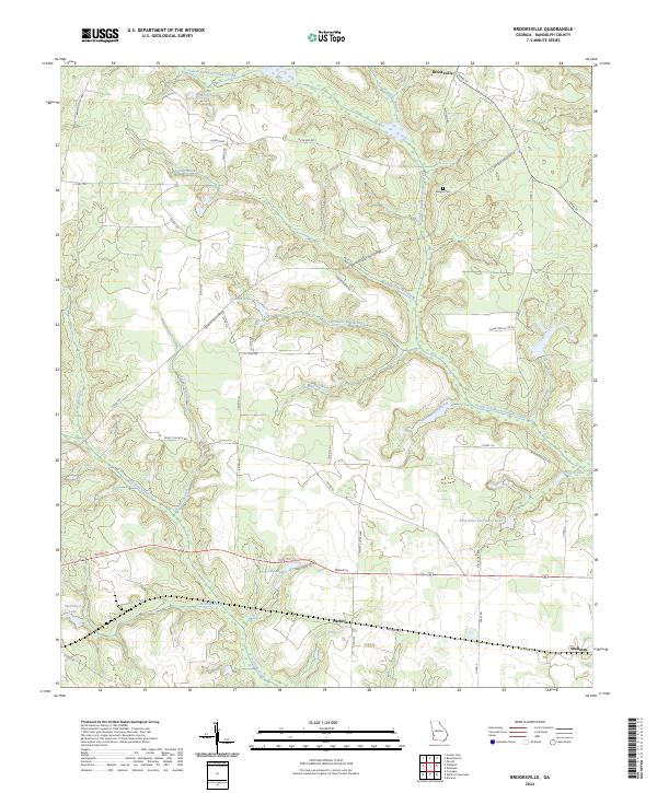 Brooksville, GA — USGS 7.5-minute topo (2024)