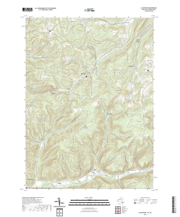 Allentown, NY-PA — USGS 7.5-minute topo (2023)