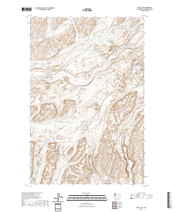 Texas Lake, WA — USGS 7.5-minute topo (2023)