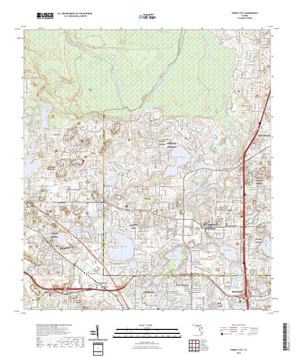 Forest City, FL — USGS 7.5-minute topo (2024)