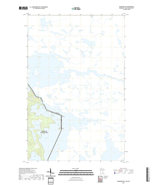 Swansons Bay, MN-ON — USGS 7.5-minute topo (2022)