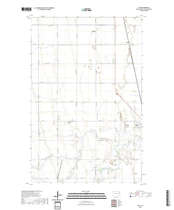 Voss, ND — USGS 7.5-minute topo (2024)