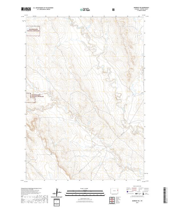 Morrisey NE, WY — USGS 7.5-minute topo (2021)