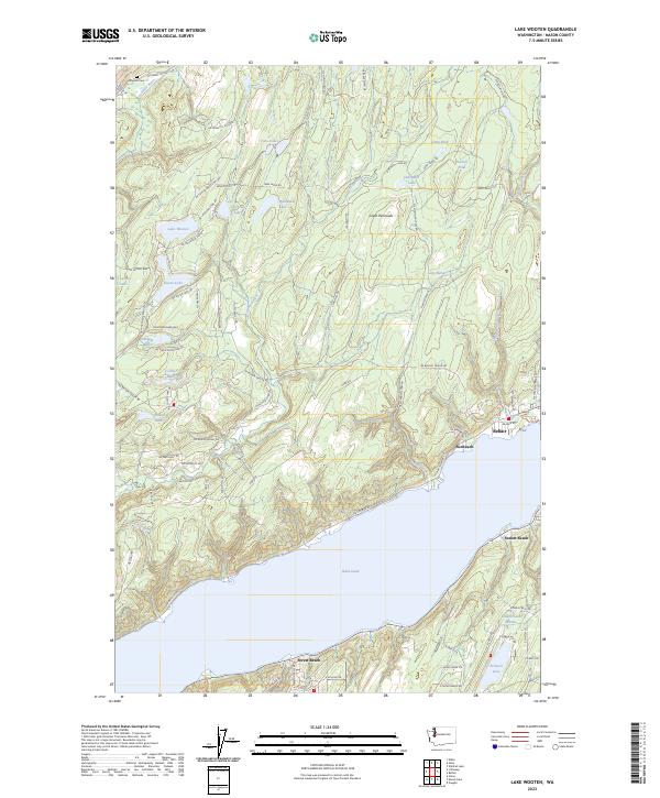 Lake Wooten, WA — USGS 7.5-minute topo (2023)