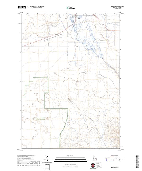 Arco South, ID — USGS 7.5-minute topo (2023)