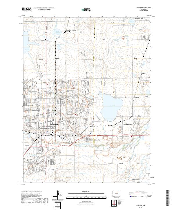 Longmont, CO — USGS 7.5-minute topo (2022)