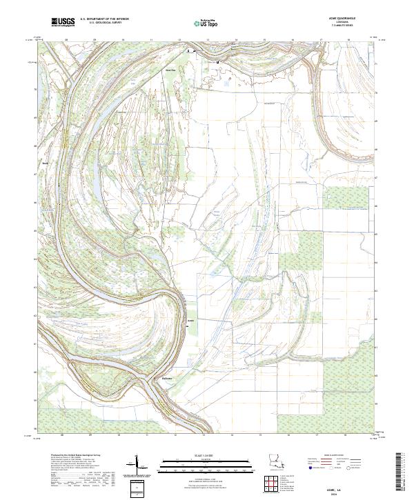 Acme, LA — USGS 7.5-minute topo (2024)