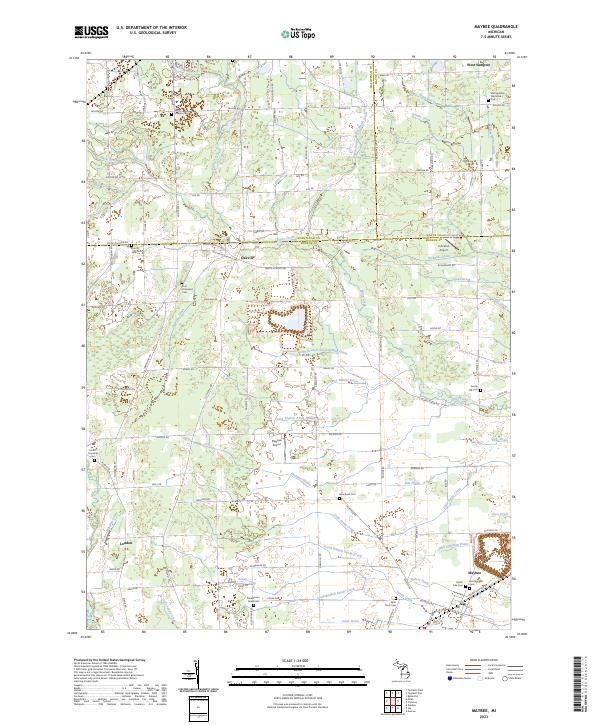 Maybee, MI — USGS 7.5-minute topo (2023)