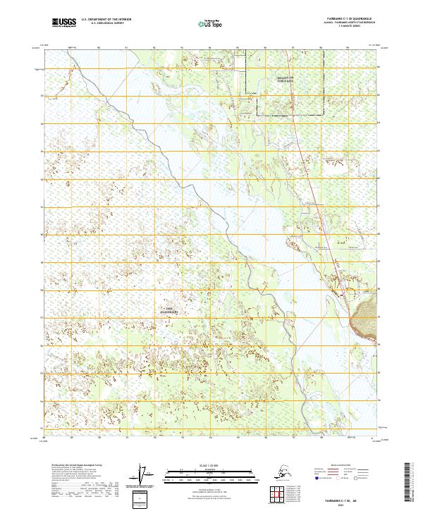 Fairbanks C-1 SE, AK — USGS 7.5-minute topo (2021)