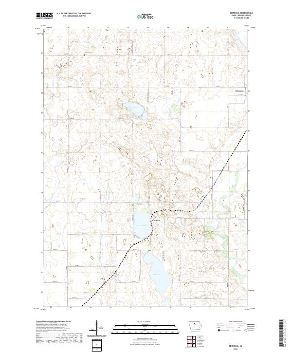 Cornelia, IA — USGS 7.5-minute topo (2022)